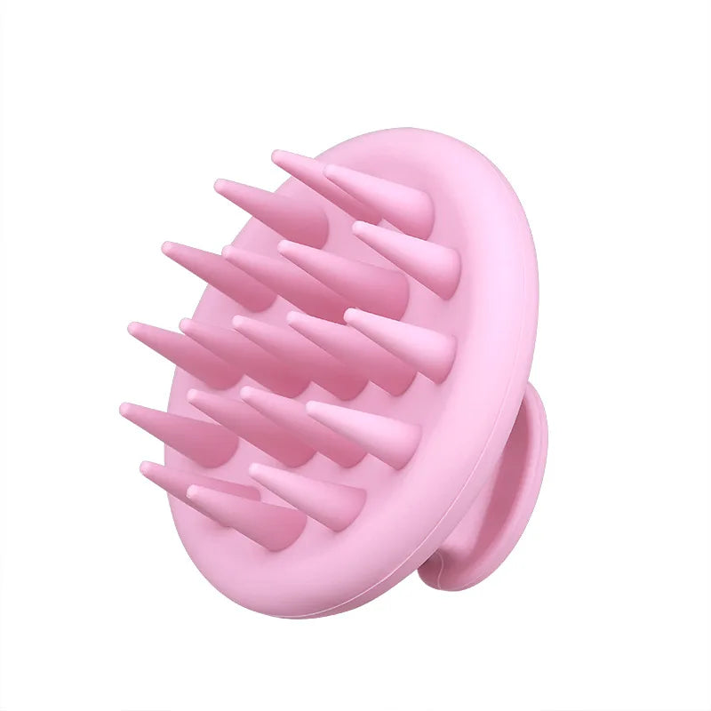 Silicone Shampoo Brush Head Scalp Massage Comb Hair Root Itching Clean The Scalp Thoroughly Body Massage Brush Bath Brush