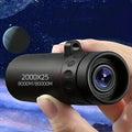 2000x25 HD Monocular Telescope: Mini Portable, with Mobile Phone Holder, for Outdoor Camping, Hunting & Birdwatching